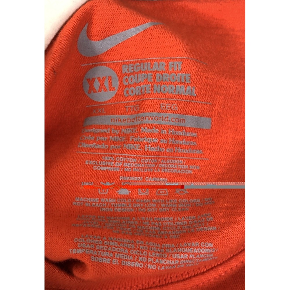 University of Miami Retro "The U" T-Shirt Men's XXL Orange - Picture 4 of 12